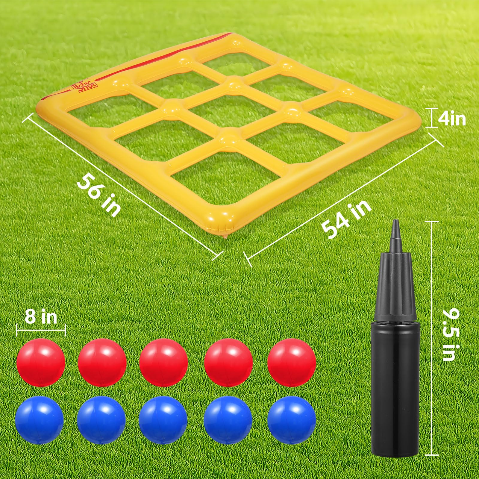 Toobimen yard games set ready-to-play with durable PVC