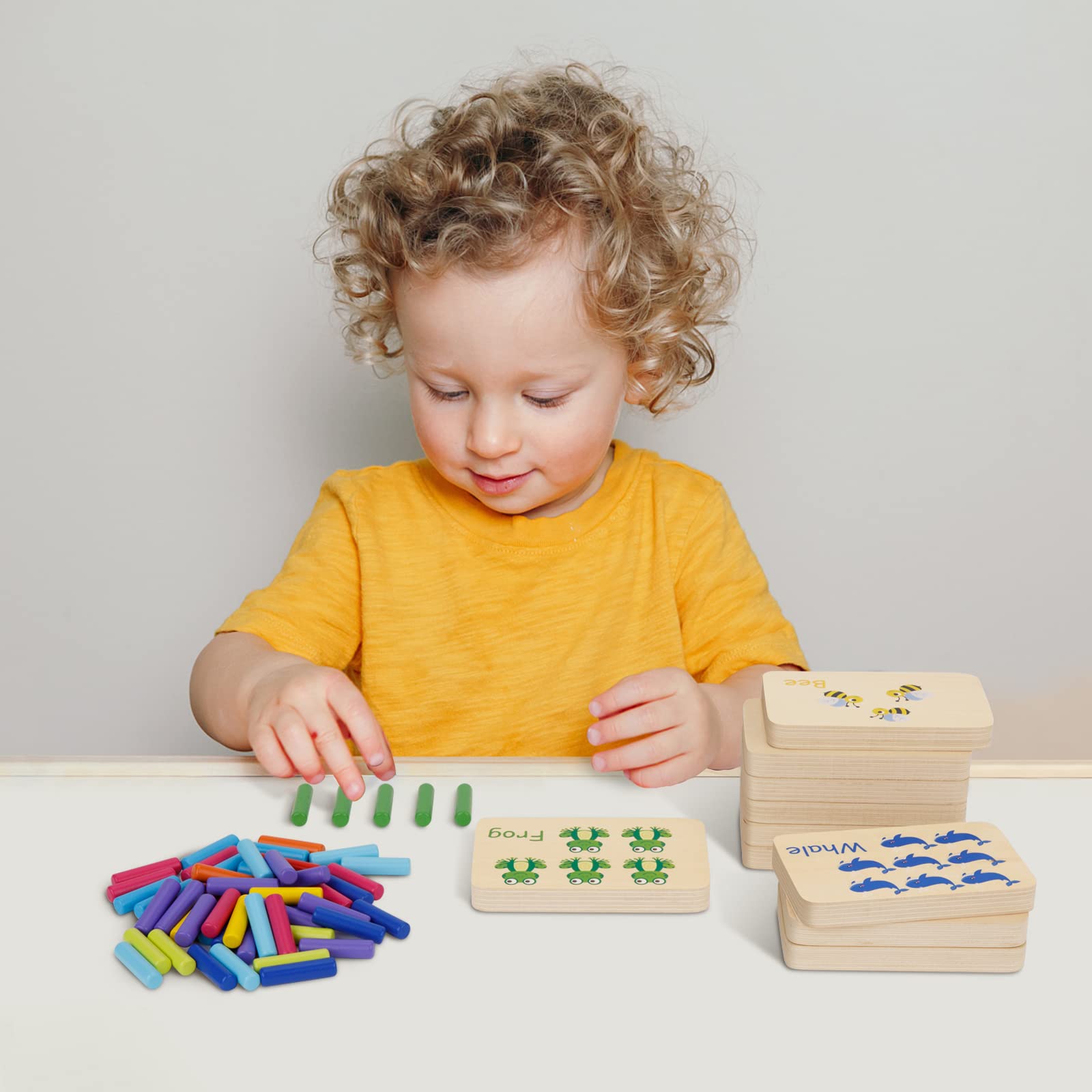 TOOKYLAND Montessori-inspired wooden toy for multi-age math exploration.