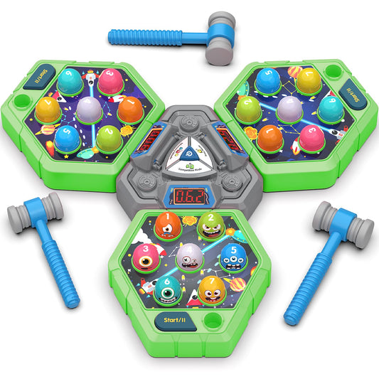 TooLion 3-Player Whack Game Mole set for family-friendly play
