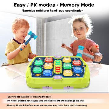 TooLion Hammer Mole Game durable ABS construction ensures safe, long-lasting play.