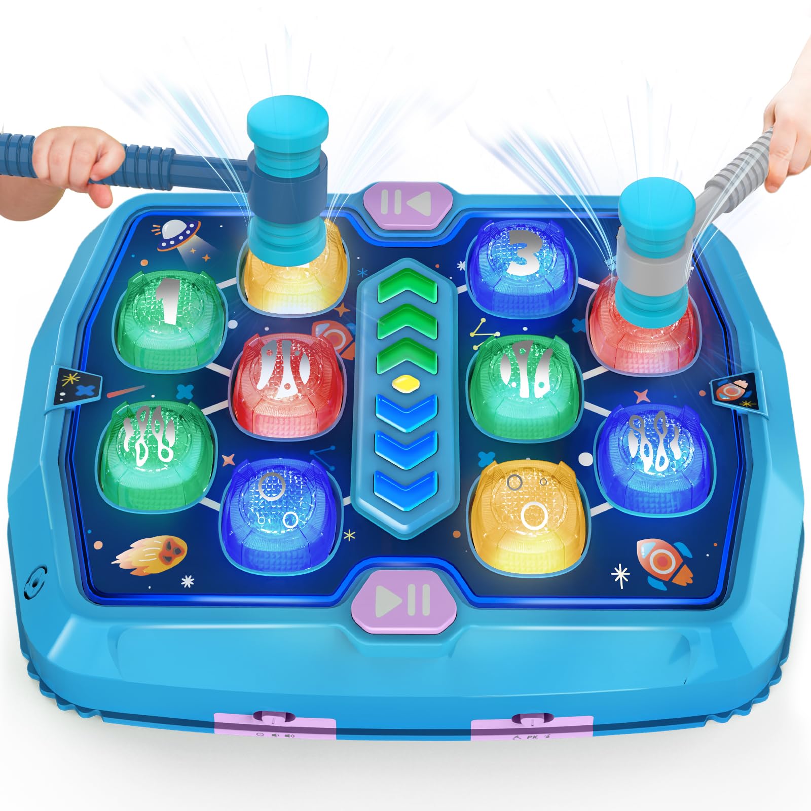 TooLion Whack Game Mole Toy with 3 modes for varied play and focus.