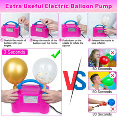 Toosci knotter and balloon clips for tidy, professional-looking balloon garlands.