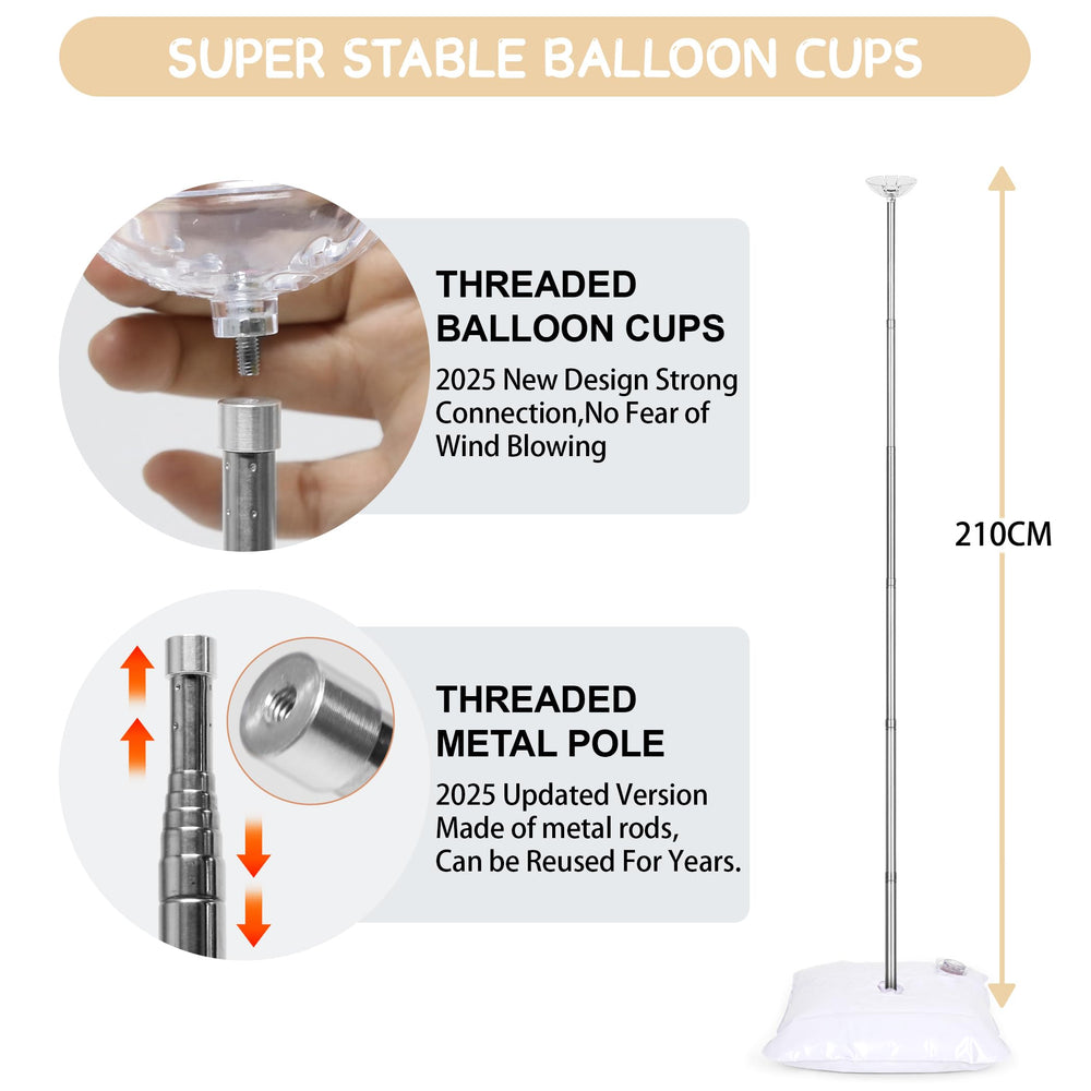 Toosci balloon column stand water bag adds outdoor stability for breezy venues