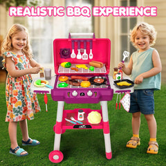 TooyBing Kids BBQ Grill Playset made from durable BPA-free plastic for active play
