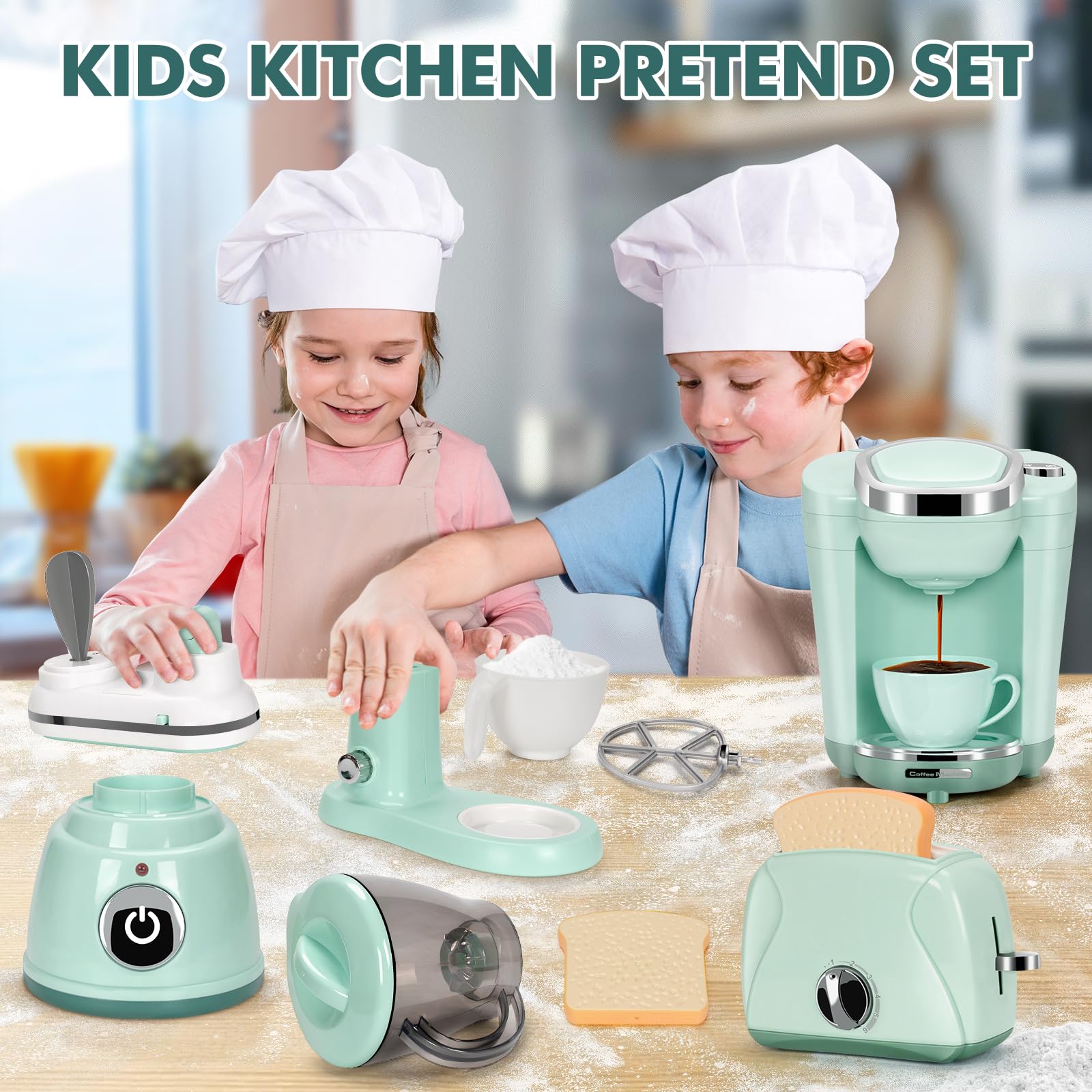 TooyBing kids kitchen playset supports cooperative play and shared storytelling.