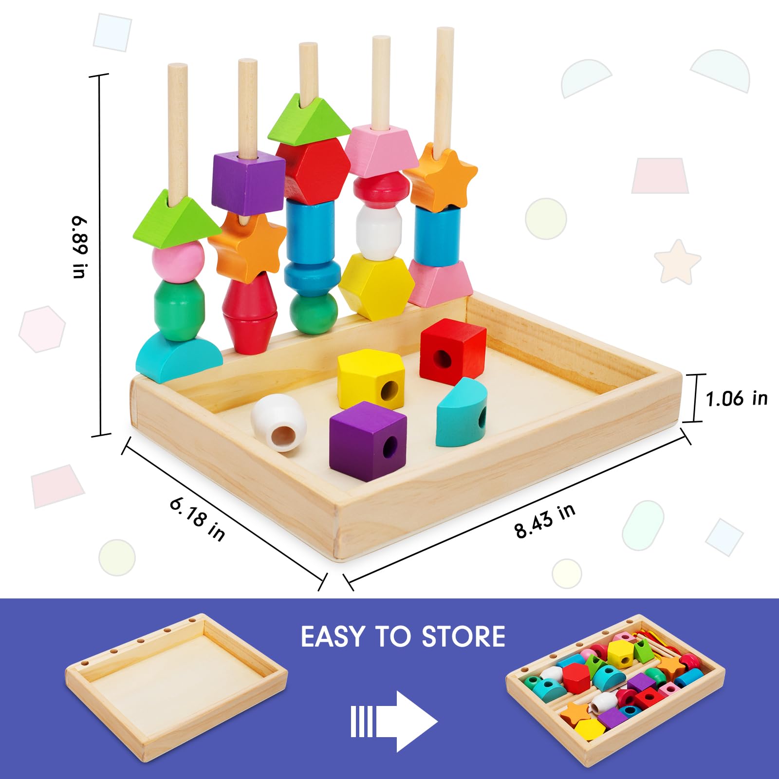 TooyBing threading strings for bead threading and model-building activities