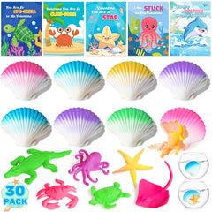 TooyBing seashell bundle in vibrant colors for classroom Valentine gifts
