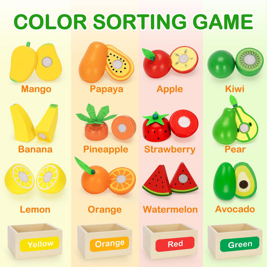 TooyBing wooden knives for safe cutting play and hands-on learning.
