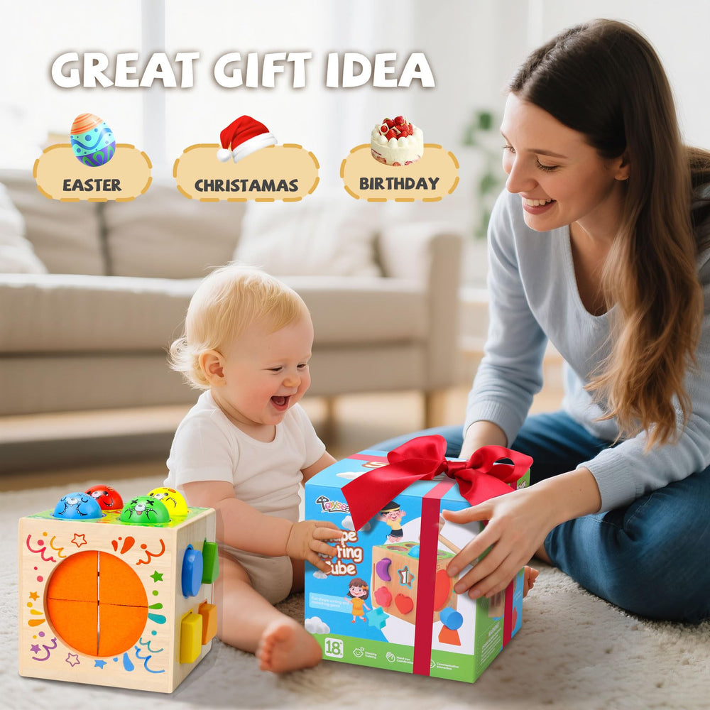 Tooysea cube stores all parts for tidy storage and travel-friendly play.