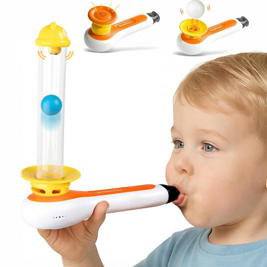 TOP BRIGHT 3in1 sensory toy with whistle promotes oral awareness during play.