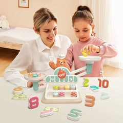Top Bright Balance Math Game cakes counting on both sides builds number sense.
