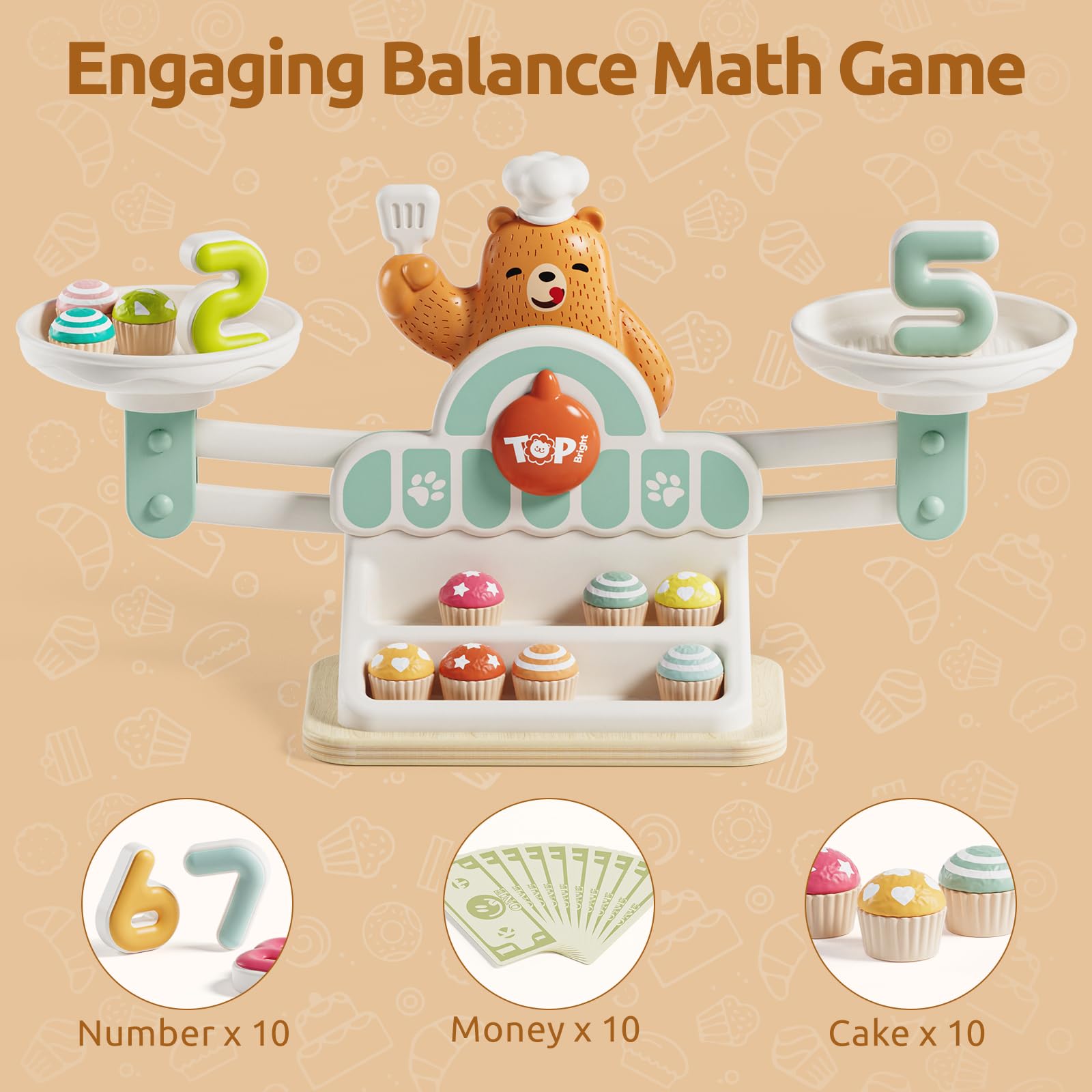 Top Bright Balance Math Game suits home or classroom use.