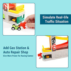 TOP BRIGHT wooden car ramps provide durable, smooth slides for toddlers