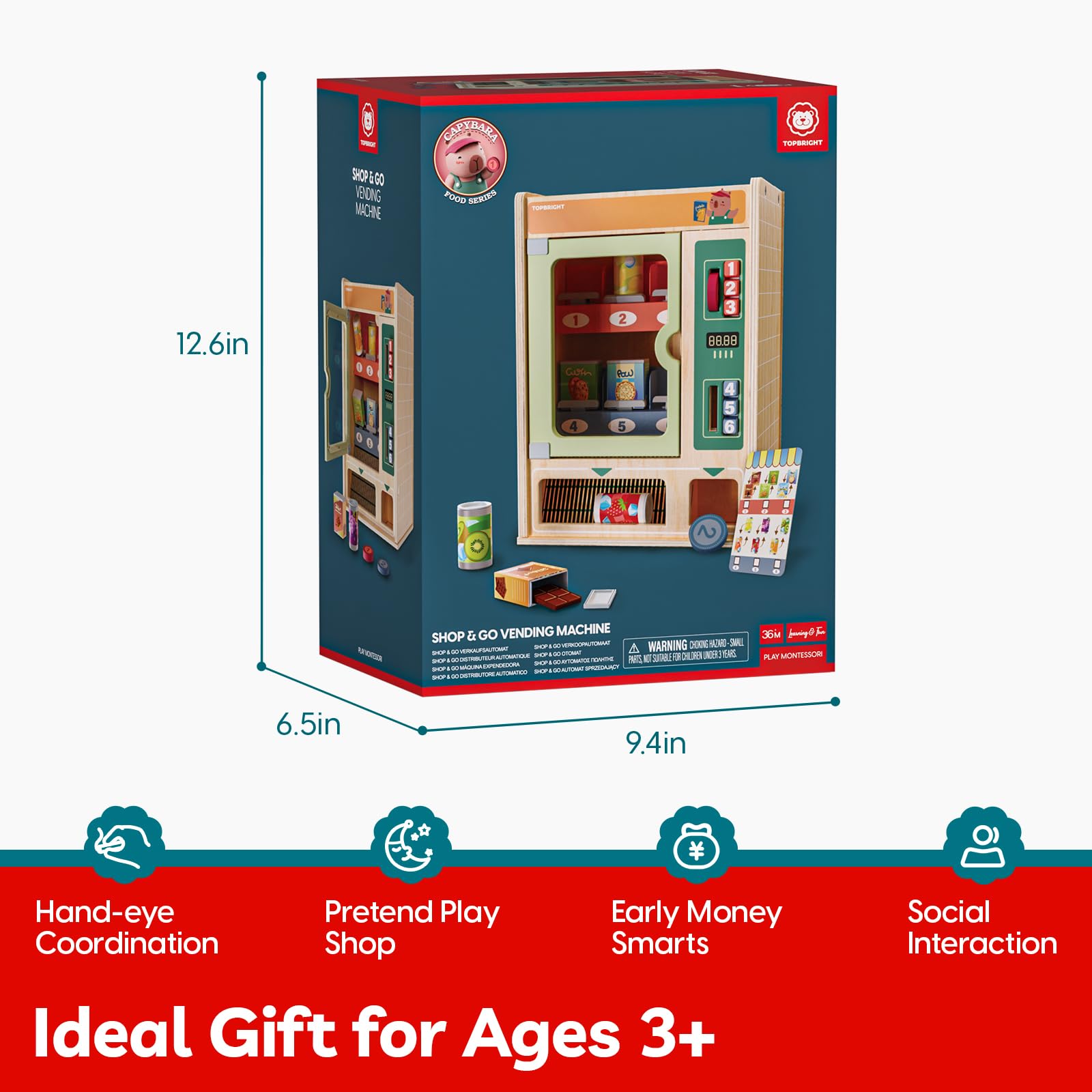 TOP BRIGHT capybara gift option adds whimsy to early learning play.