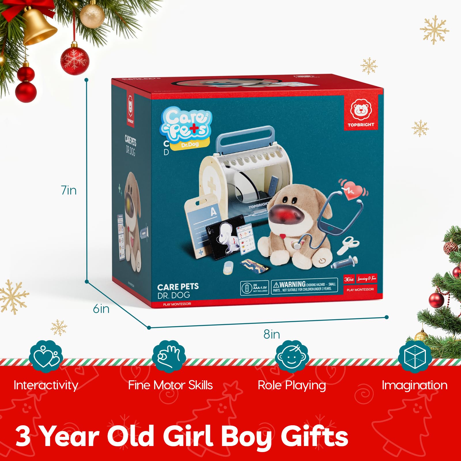 TOP BRIGHT Doctor Kit gift set ideal for 3-5 year olds.