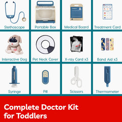 TOP BRIGHT Doctor Kit travel-ready kit for on-the-go pretend vet play.