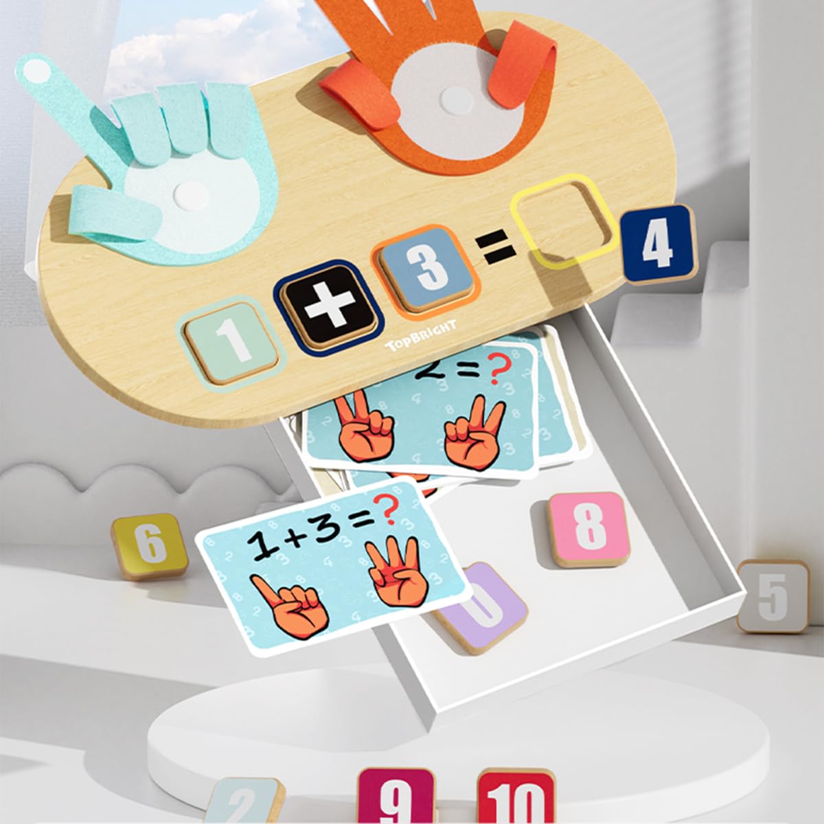 TOP BRIGHT Kids Learning Toy Play captures engaging learning moments for 3-5 year olds.