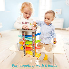 TOP BRIGHT portable toddler race track for indoor and outdoor use