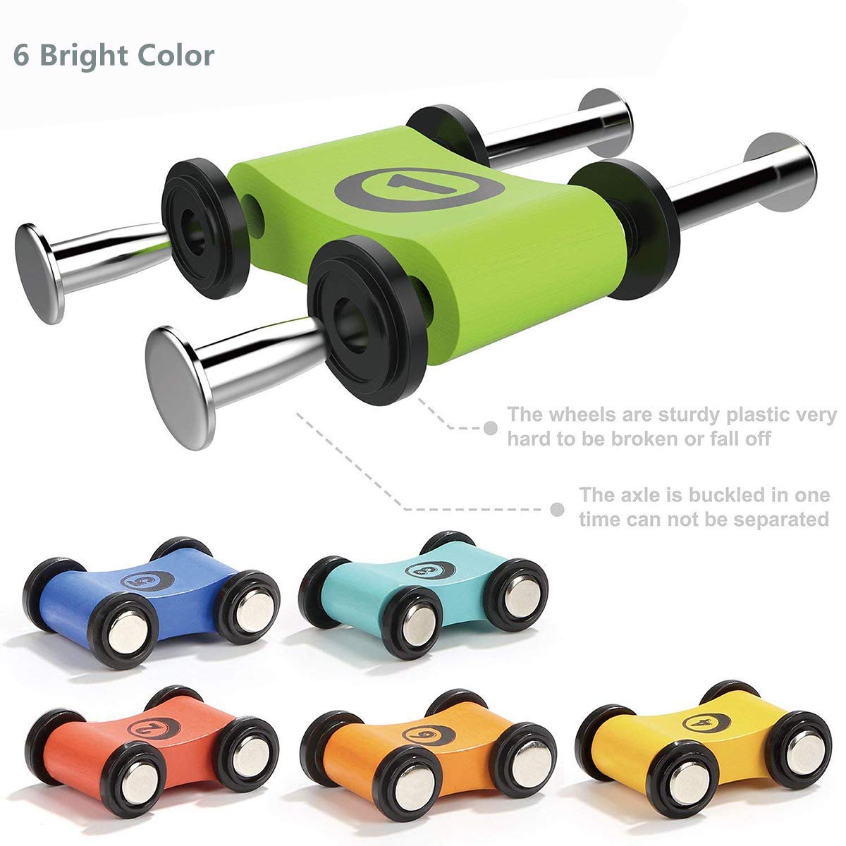 Top Bright wooden race track ramps enabling smooth car slides for independent exploration.