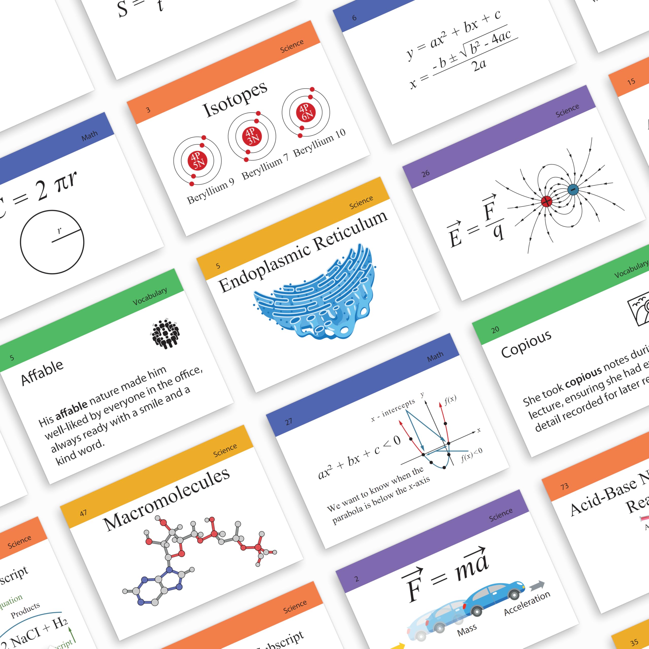 TOP STUDENTS ACT board game reinforces math, science, and formula recall.