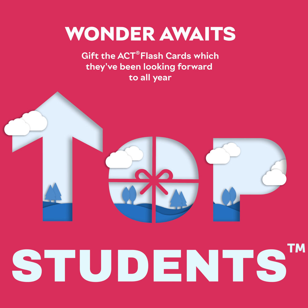 TOP STUDENTS ACT math flash cards cover key formulas for quick recall.