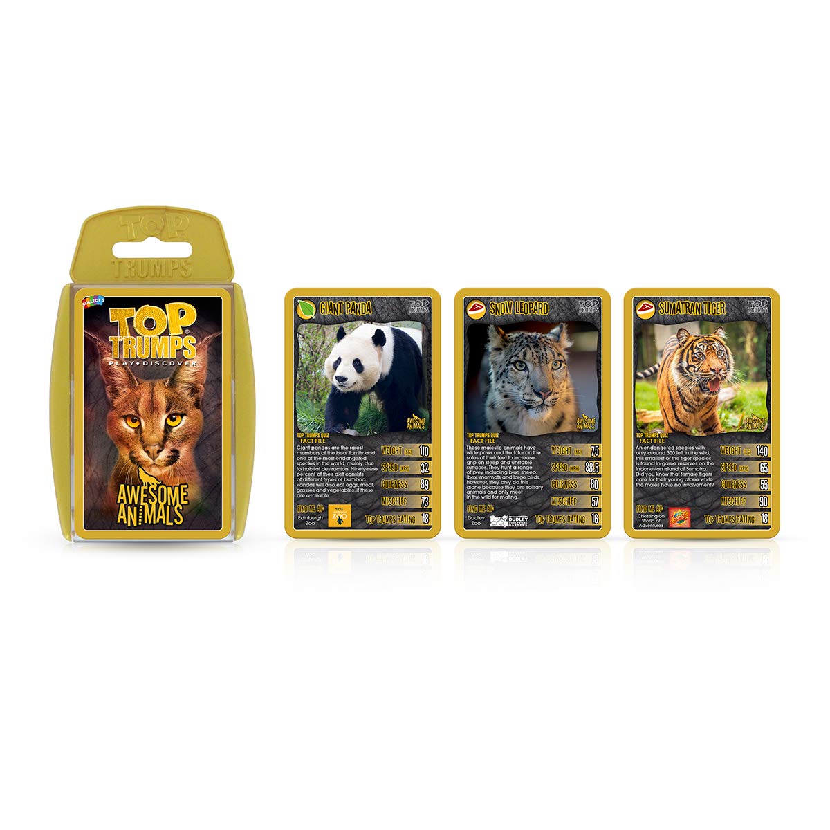 Top Trumps Awesome Animals family game night brings shared fun.