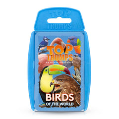 Top Trumps Birds of the World blue jay wingspan image supports educational size comparisons for curious learners