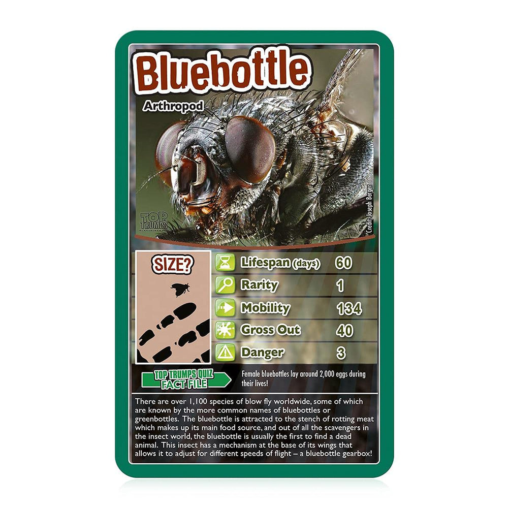 Top Trumps Bugs Classics compact case, portable game for travel play