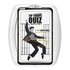 Top Trumps Elvis Presley Quiz Trivia Game cover with 500 questions for family fun and learning