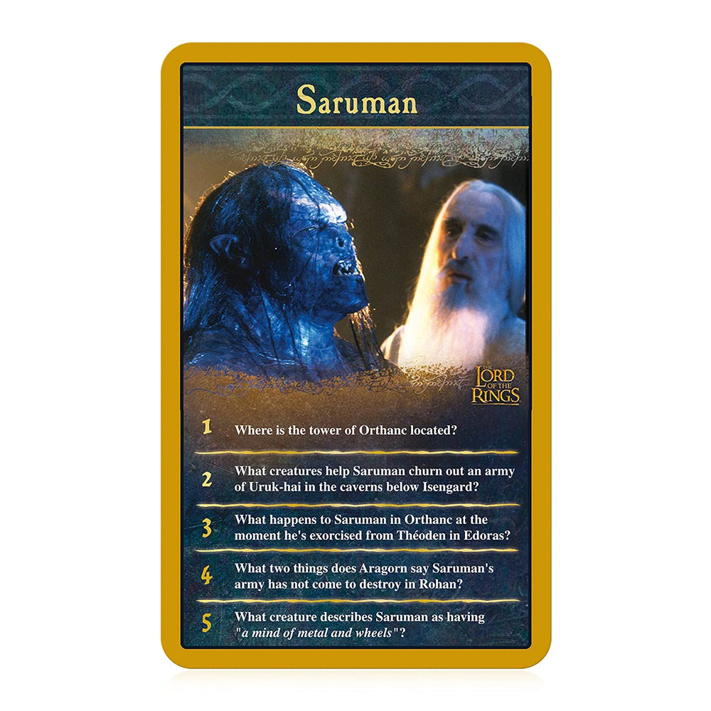 Top Trumps LOTR quiz card Troll creature image adds thrill to family-friendly game nights