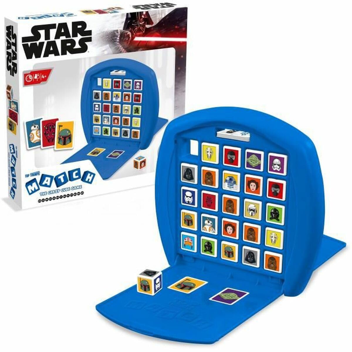 Top Trumps Match Star Wars Crazy Cube Game box front, ideal for family game nights.