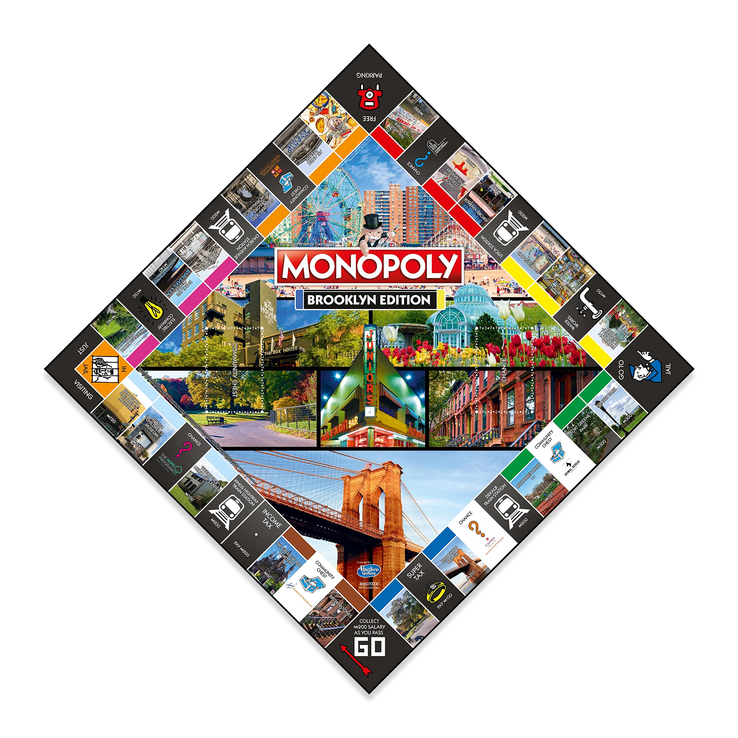 Monopoly Brooklyn Edition dice and tokens set for quick setup and strategy