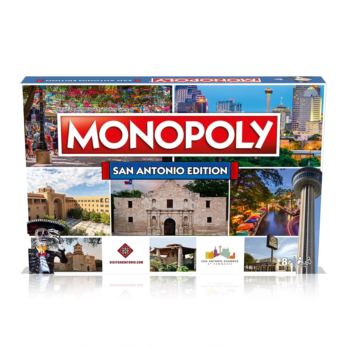 Dice set in Monopoly San Antonio Edition for quick, engaging turns