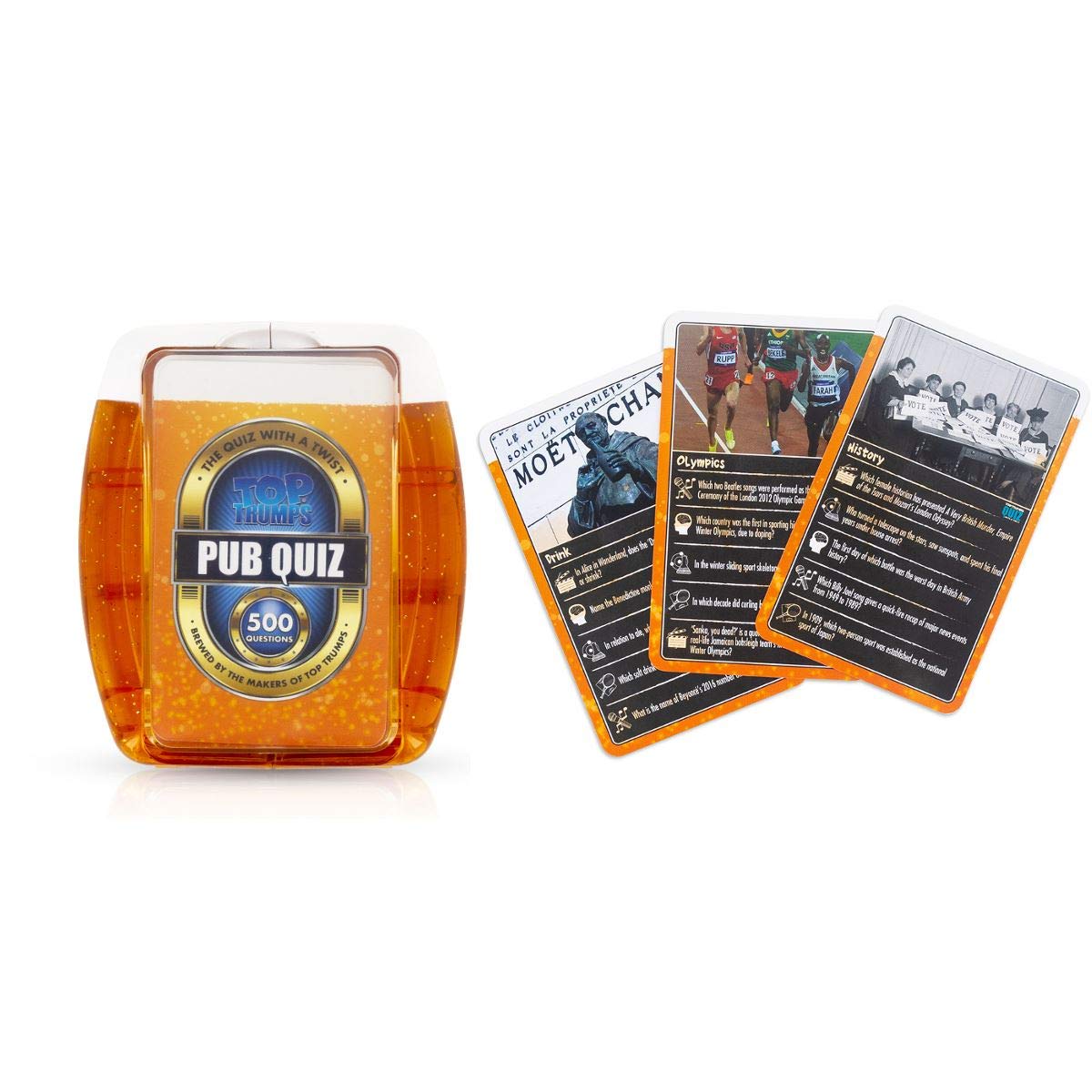 Top Trumps Pub Quiz at bar night captures lively social interaction and competition.