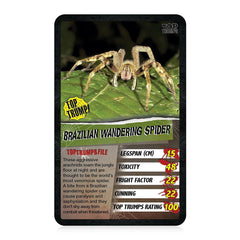 Top Trumps Spiders Classics gameplay-setup image for group play and easy start