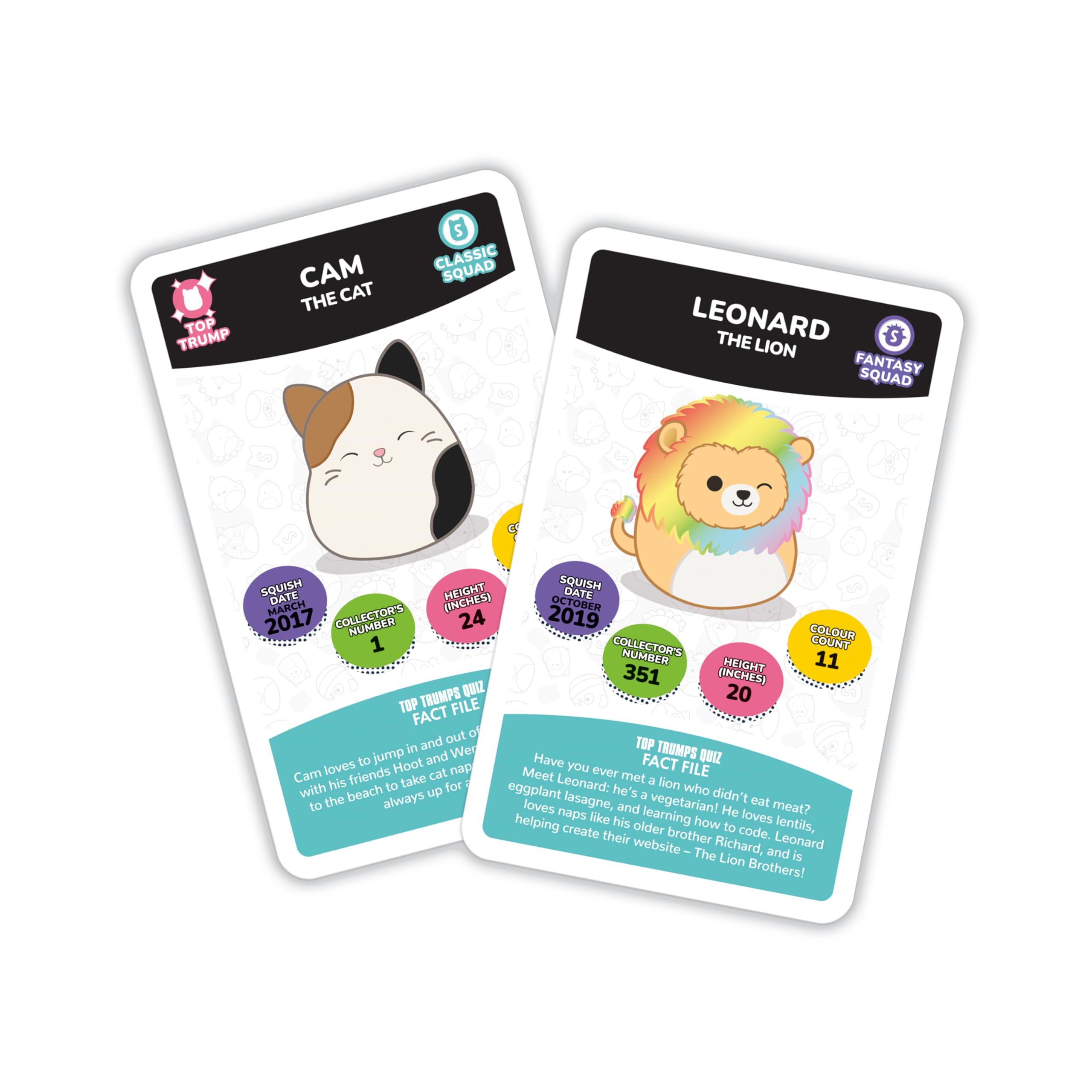 Top Trumps Squishmallows 2-player game for quick rounds and friendly competition.