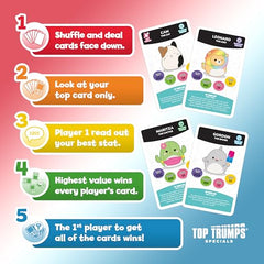 Top Trumps Squishmallows travel pack designed to entertain on journeys.