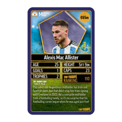 Mac Allister card detail highlights rising talent for rounds.