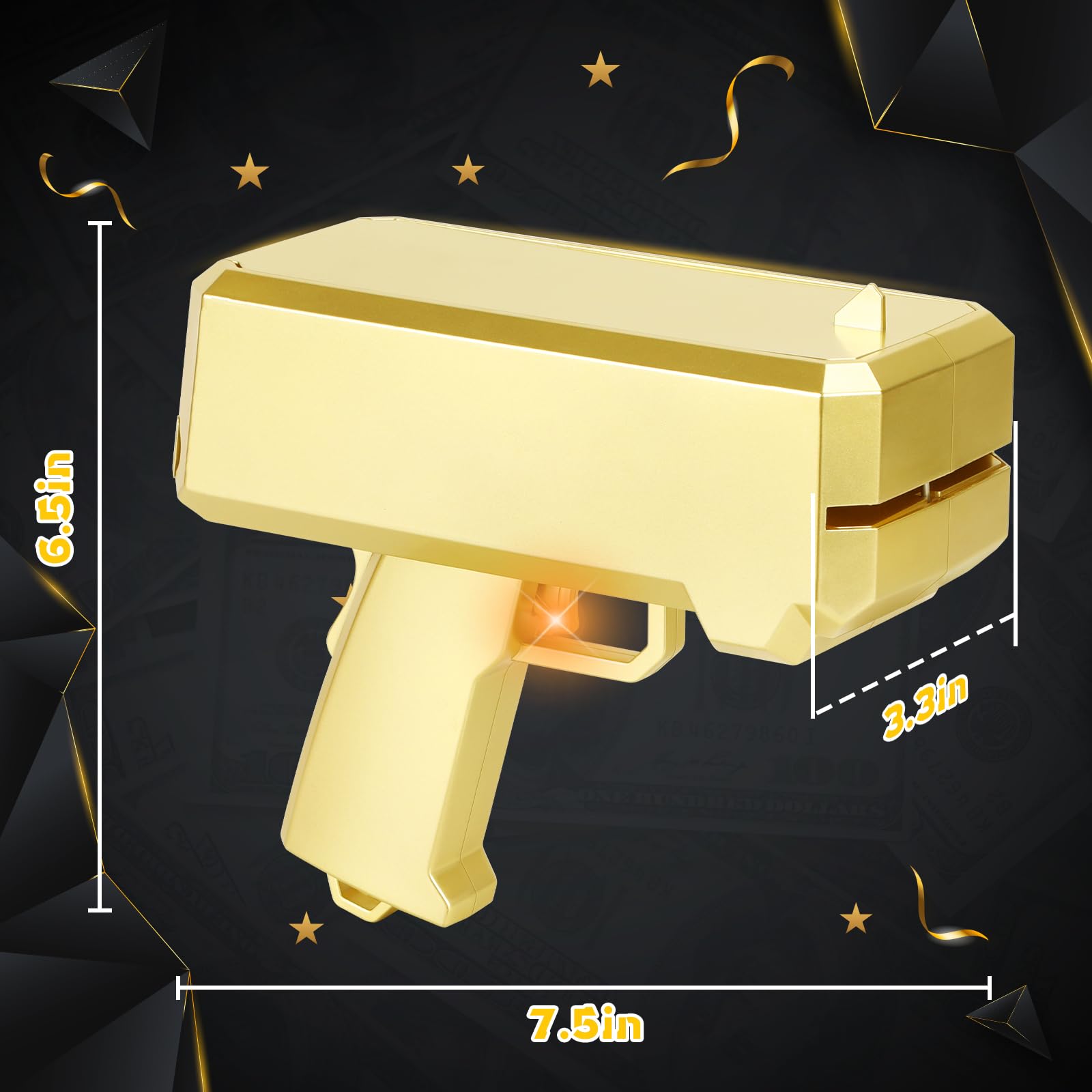 Topchild sticker styles for customization on money gun prop.