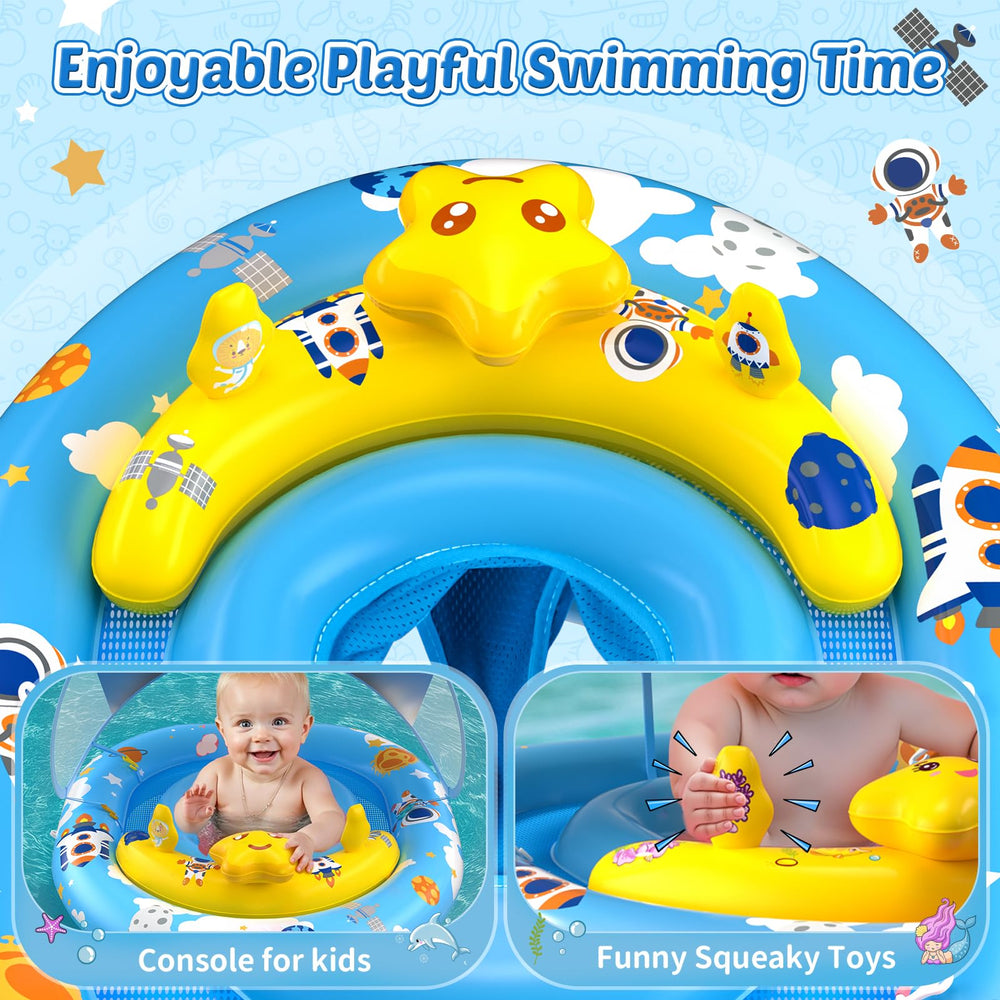 TOPCHASE toy console with gentle sounds attracts baby’s attention during play.