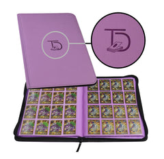 TopDeck 1000 Card Binder in purple with side-load pockets for secure card storage