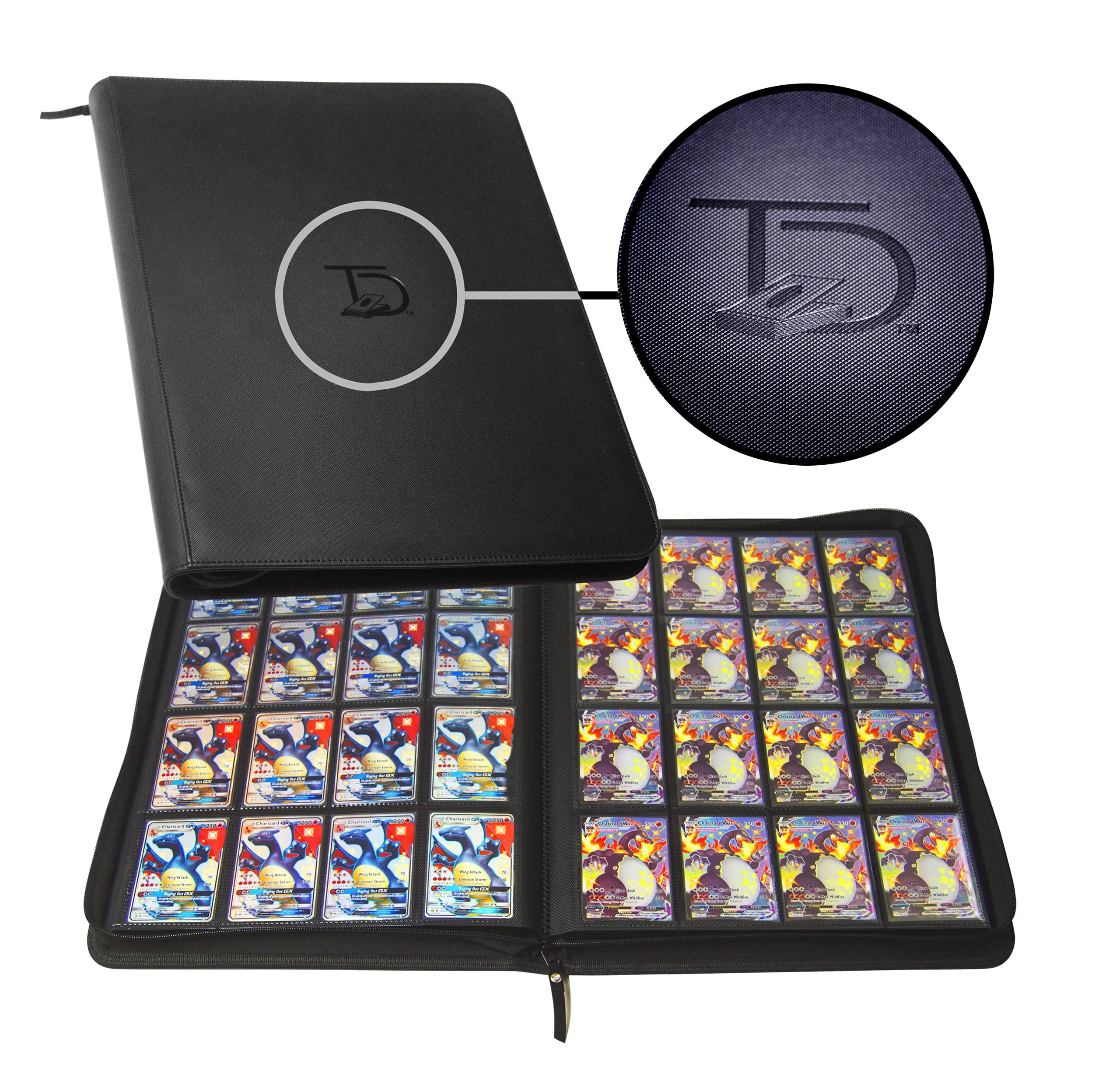 TopDeck 1000-card binder with side-loading pockets for quick access.