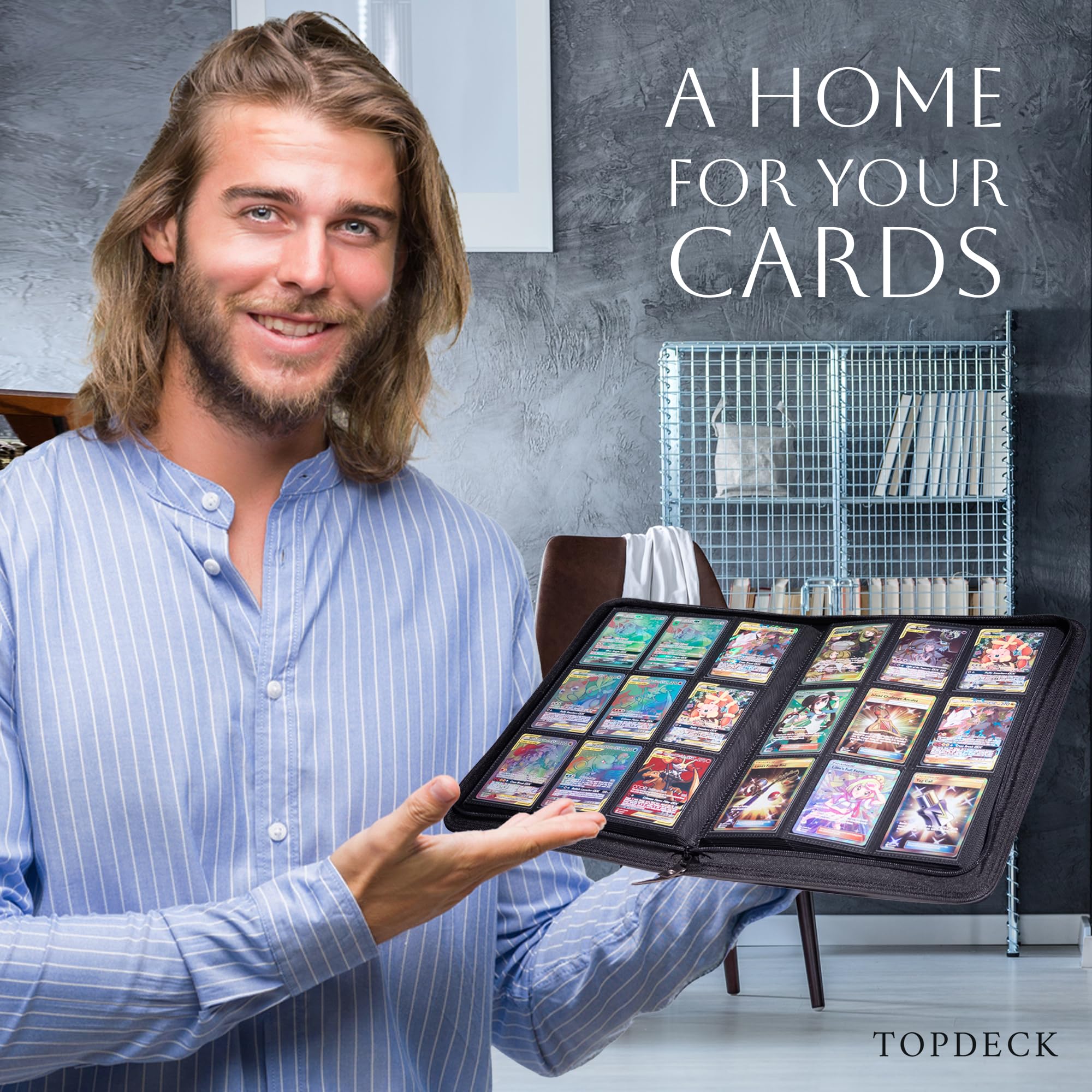 Dust-proof protection features of the TopDeck binder for long-term storage.