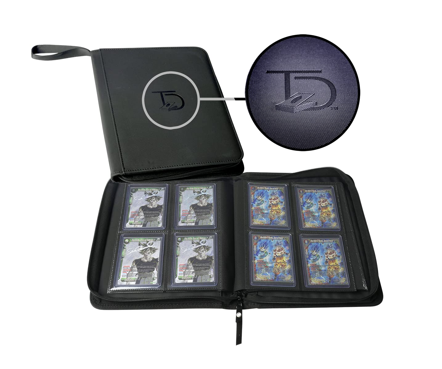 TopDeck Mini TopLoader Binder front cover for organized card storage.