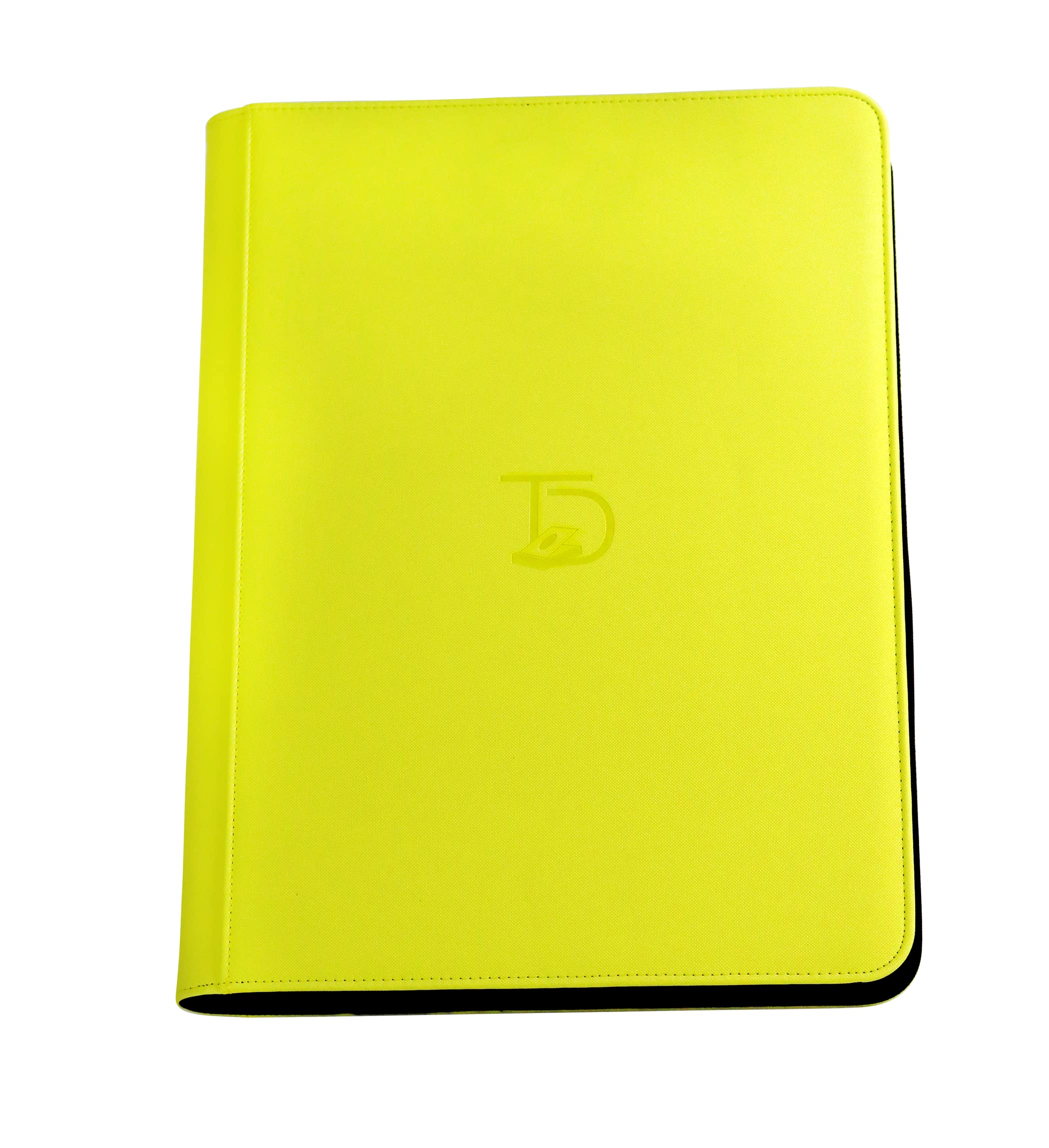 TopDeck TCG Binder Yellow front cover with sturdy zipper for durable protection