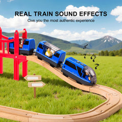 TOPLIVING works on major wooden tracks including Brio and Thomas