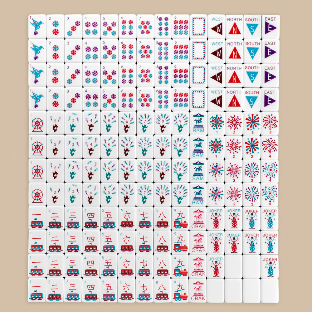 Topmahjing American Mahjong tiles sized 1.26 inches for easy handling during long game sessions.