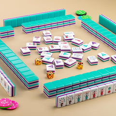 Topmahjing decorative wind indicator enhances table setup during games.