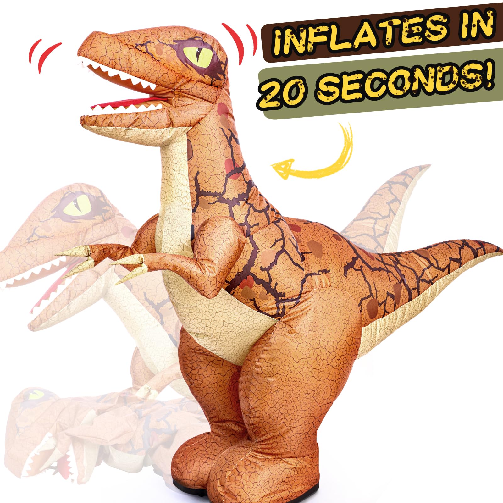 TOPMVP dinosaur RC toy 360-degree rotation demo