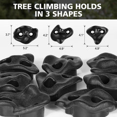 TOPNEW 230lbs weight-capacity holds support a wide range of climbers.